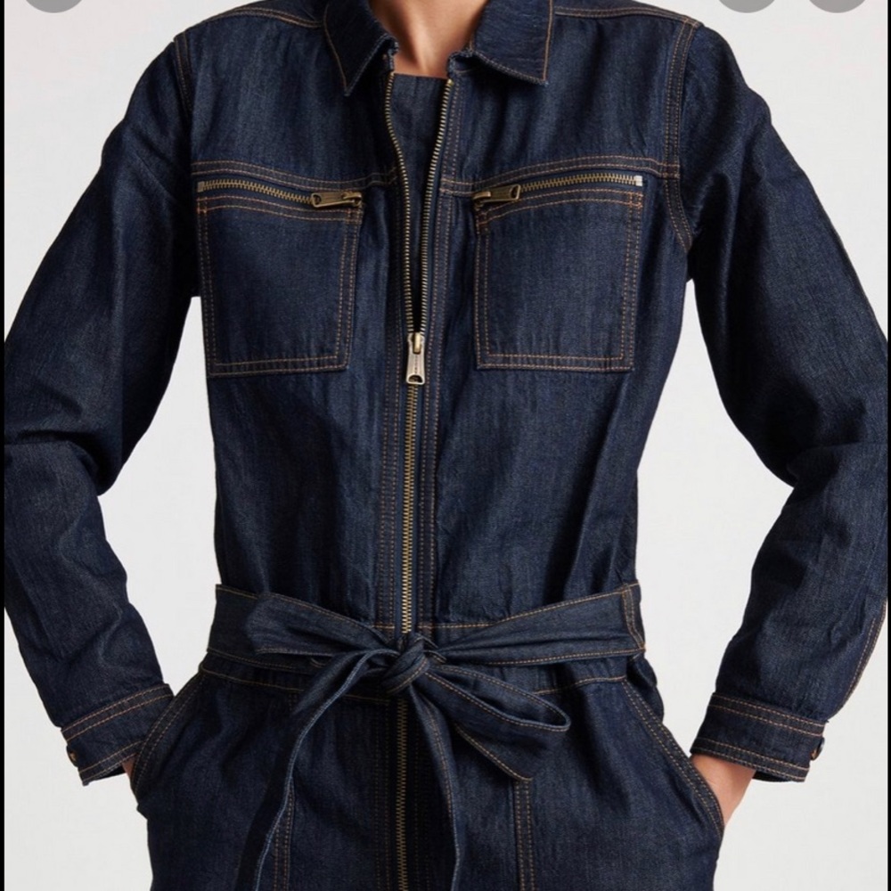Lucky Brand denim jumpsuit.